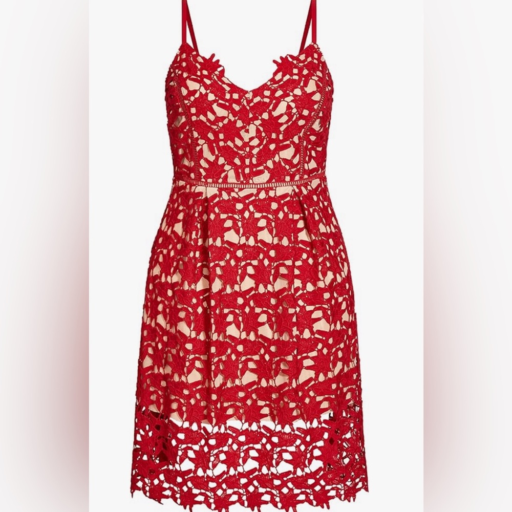 CityChic red lace dress